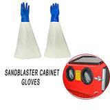 SHUNJIE Guantes de goma de lona Sandblaster, guantes de protección de trabajo de chorro de arena de 62 cm, guantes de trabajo duraderos para chorro de arena
