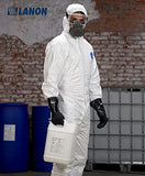 Guantes resistentes a químicos de nitrilo, guantes de trabajo resistentes, antideslizantes, sin látex, reutilizables, CAT III, protección LANON