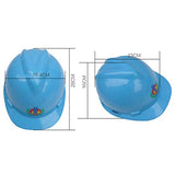 Casco de Seguridad con Ranuras En V ABS Protección Anti-Rotura Cascos de Protección Construcción Anticaída Obra de Construcción Construcción de Carreteras Túnel Mina