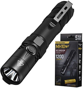 Nitecore MH10 1000 LM Recargable CREE XM-L2 U2 Linterna LED, Negro, Izquierda/Derecha