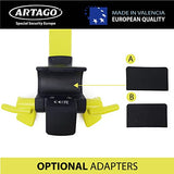 Artago 870 Bastón para Automovil Volante con Alarma Inteligente 120dB, Bastón para Carro Inmovilizador de Auto 2 en 1 Bastón de Seguridad Seguro Auto, Bastón de Seguridad Auto Bastón Antirrobo