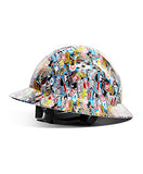 Sombrero duro de ala completa, aprobado por OSHA, diseño multicolor, casco ventilado de seguridad FRP con suspensión de trinquete ajustable de 4 puntos, clase C