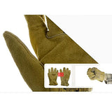 Guantes de soldador Guantelete Resistente a Las Llamas Amarillo Claro