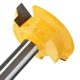 Wolfride 1/2 Mango Cajón Recto Moldeo Router Broca de la Herramienta de Carpintería, Mango de Madera de Aleación de Fresa Con Herramientas Para Trabajar la Madera- Amarillo