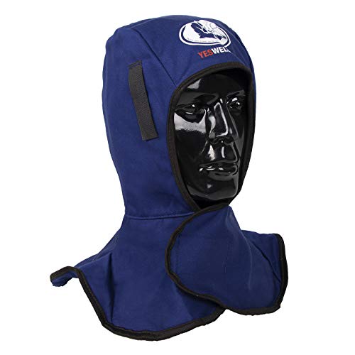 Capucha de soldar con protección completa ignífuga con cuello y hombros - Tapas de soldadura