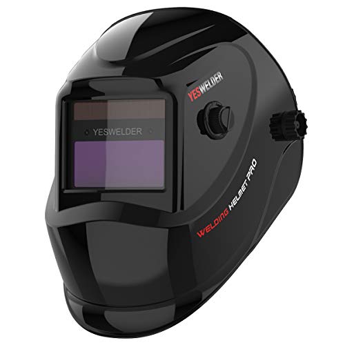 Casco de soldadura de oscurecimiento automático con energía solar, pantalla ancha 4/9-13 para casco TIG MIG ARC
