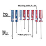 Pretul JD-8TP, Juego de 8 desarmadores, mango de PVC