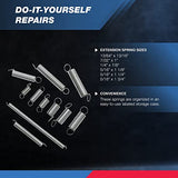Neiko® 50456A Spring Assortment for Light Repairs, Steel Zinc Plated | 200-Piece Set
