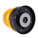 Raguso Luz de Advertencia de baliza con energía Solar de 2 V, luz de Advertencia LED, lámpara Intermitente Solar para camión, Tractor para Carretilla elevadora, Motor de Bomberos(Yellow)