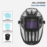 Casco de Soldadura Casco de Soldadura Oscurecimiento automático, Máscara de Soldadura de área con claridad óptica Superior 1/1/1/2