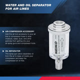 NEIKO 30252A Separador de Agua y Aceite para Pistola de Spray Air HVLP | 1/4 de Pulgada NPT