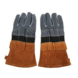 WEYI Guantes de protección para Barbacoa Guantes de Cocina para Exteriores Resistentes al Calor ignífugos portátiles para soldar Café