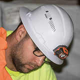 Casco Duro, Ligero, Estilo de ala Completa ventilada, Acolchado, autoabsorbente, Resistente al Olor, Color Blanco