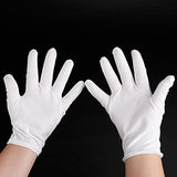 KBREE Guantes de algodón Blanco Guantes de Trabajo Guantes Blancos Manualidades Etiqueta Trabajo protección Puro algodón Jersey Guantes Blancos