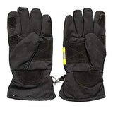 WOPOO Guantes de Cuero contra Incendios, Guantes de Bombero Impermeables Resistentes al Fuego ignífugos de Trabajo Resistentes a Altas temperaturas