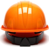 Casco de seguridad con carraca de 6 puntos, color naranja
