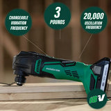 Metabo HPT Controlador de impacto inalámbrico de 18 V con multiherramienta oscilante inalámbrica MultiVolt™ de 18 V (solo herramienta)
