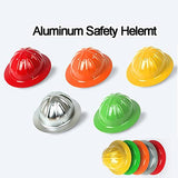 Cascos de Seguridad Industrial Rígido de Aluminio,Protección de la Cabeza,Resistencia al Impacto Casco de Construcción/Orange / 1 PCS