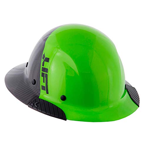 Casco seguridad CloudY come CoN Lift Safety Dax Fifty 50 Green Carbon Fiber Full Brim Hard Hat