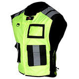 ChoCho Track Chaleco de seguridad de alta visibilidad HIVIZ Motobike chaqueta reflectante de seguridad para motocicleta, forro polar verde con licencia oficial de star wars silent one crew., XX-Large