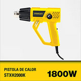 STANLEY Pistola de Calor Electrica con Control de Temperatura Variable 1800W STXH2000K