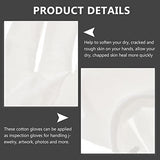 KALLORY 15 pares de guantes hidratantes durante la noche, guantes de algodón para cosméticos, guantes de mano exfoliantes, guantes de spa de belleza, guantes de limpieza para eccema, piel seca, spa
