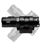Nitecore MT10C 920 Lumen ARC Rail - Luz táctica para casco, recargable y rotativa con luz roja