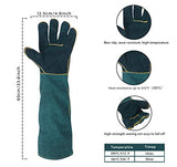 Guantes de soldador, for guantes de trabajo for hombres y mujeres for jardinería, alta temperatura y guantes de fuego de fuego for hombres y mujeres, guantes de trabajo de seguridad, guantes de tr