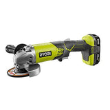 RYOBI 18 ONE+ 18 V inalámbrico 4-1/2 pulgadas Kit de amoladora angular