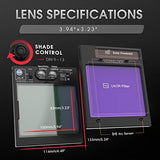 Casco de soldadura de oscurecimiento automático con visión lateral, 4 sensores de arco de visión ancha, 4/5-9/9-13, máscara de soldador para TIG MIG ARC Grinding Plasma LYG-Q800D