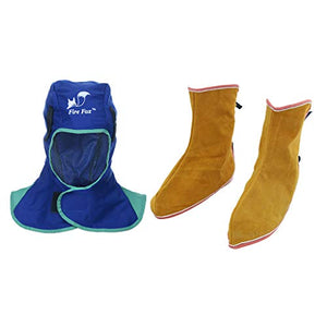 Capucha para soldador Cubierta de la cabeza Zapatos para soldar Polainas Cubierta de pies