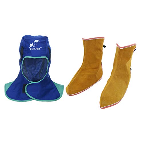 Capucha para soldador Cubierta de la cabeza Zapatos para soldar Polainas Cubierta de pies