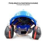 Orejera de fijación de casco, protección auditiva de orejera de casco de seguridad resistente a impactos para carpintería