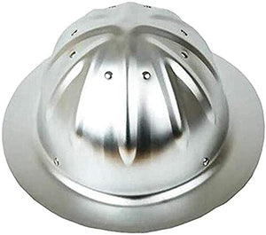 Casco de  seguridad de Aluminio, Gorros Grandes, Casco de protección Lateral Ancha, Parasol, Casco para Exteriores en Obra(Color:Aluminum Alloy)