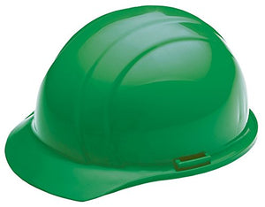 Casco de seguridad con cierre deslizante, polietileno, ajustable, Verde, Ajustable