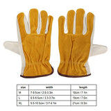 Anonry Garden Guantes de Cuero para Plantar, Trabajar, protección Solar, Resistentes a pinchazos, Resistentes a la abrasión, Guantes de Cuero con Dedos completos(M)