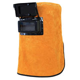 Capucha de soldadura Casco de cuero resistente al calor con lente de filtro con cuello con cuello de protección de la cara de la cara de la soldadora Accesorios de