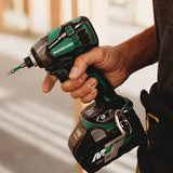 Metabo HPT WH36DBG - Kit de destornillador de impacto inalámbrico multivoltios de 36 V, dos baterías y cargador