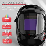 Casco de soldadura de oscurecimiento automático con visión lateral, 4 sensores de arco de visión ancha, 4/5-9/9-13, máscara de soldador para TIG MIG ARC Grinding Plasma LYG-Q800D