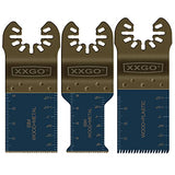 XXGO Juego de 72 cuchillas de herramientas oscilantes compatibles con Bosch, Chicago, Craftsman, Dremel, Fein, Harbor Freight, Makita, Milwaukee, Porter Cable, Ridgid, Ryobi, Rockwell y más