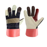 Guantes de soldador de cuero duradero guantes de soldadura Guantes de cuero de soldadura Guantes de desgaste wear-resistant, anti-scalding, flame retardant