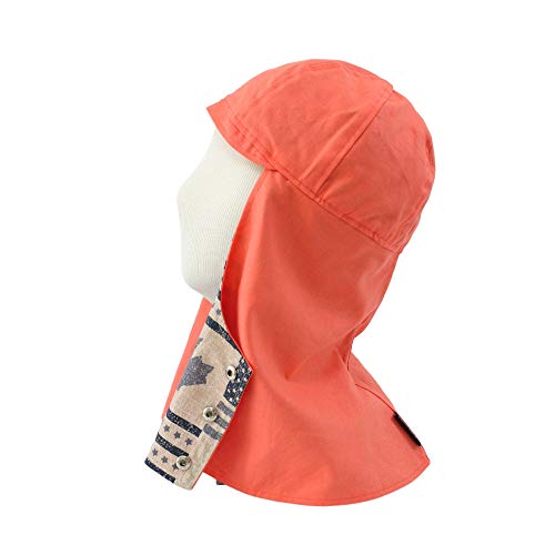 Capucha de soldadura de estilo coreano, gorro de soldador fabricado en Corea, 100% algodón coreano de alta calidad, cobertura de cabeza y cuello para soldadura/calibre/molienda (pequeño, coral)