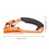Ascenso de Escalada, Dispositivo de Escalada Abrazadera de Mano Derecha para Cuerda de Escalada para Equipos de Escalada en Roca Ae 8 Mm a 13 Mm(Anaranjado)