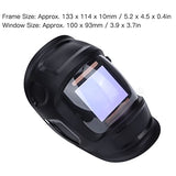 Casco de soldadura con energía solar, casco de soldador de oscurecimiento automático Protección infrarroja y UV Excelente sensor Alta sensibilidad para proyectos TIG MIG MMA
