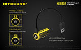Nitecore MT10C 920 Lumen ARC Rail - Luz táctica para casco, recargable y rotativa con luz roja