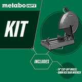 Metabo HPT Sierra de corte de metal, rueda de corte de 14 pulgadas, portátil y ligero, potente motor de 15 amperios (CC14SFS)