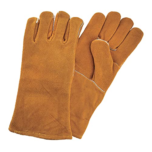 Guantes de soldador de carnaza para soldador 14
