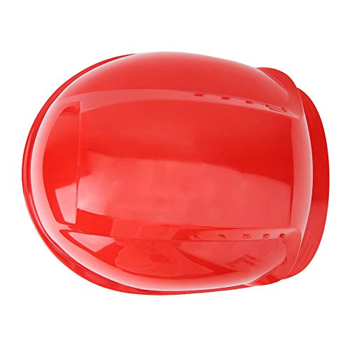 Casco de protección de Seguridad, Gorro de Seguridad con absorción de Impactos para Evitar el Impacto de la Niebla, los arañazos y los Rayos UV para el Trabajador(6.00 * 6.00 * 4.00cm-Rojo)