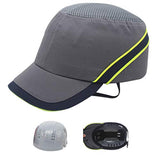 WBZ Casco Gorra  De Seguridad 5,5 CM ala Corta 360 ° Ventilación Total Material ABS Ajuste De Hebilla De Tres Engranajes Protección De Forro Trabajo Gorra Transpirable Gorra De Trabajo