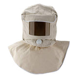 Capucha lona chal tapa sandblaster máscara anti polvo máscara de protección facial casco protector